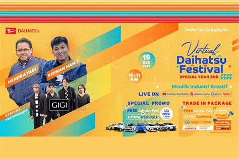 Sambut Tahun Baru Daihatsu Tebar Promo Di Virtual Festival