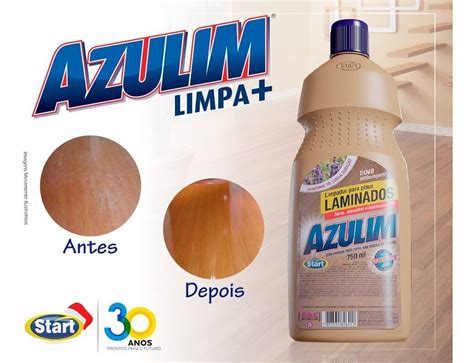 Unid Limpa Pisos Laminados Azulim Ml Limpador Taco Mercadolivre