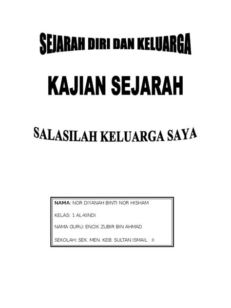 Objektif Kajian Folio Sejarah Tahun 4 Panduan Menyiapkan Kerja Kursus