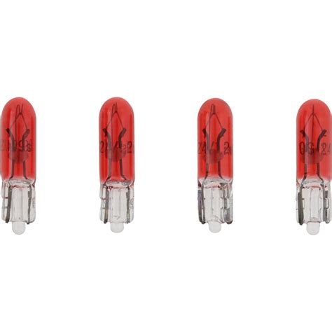 Vdo Type D Wedge Based Peanut Bulb Red Wedge Based Peanut Bulb