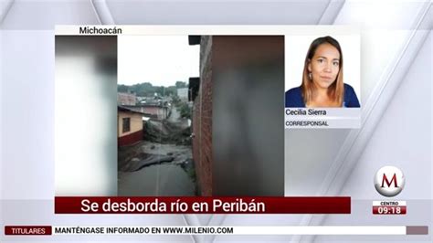 Fuerte Lluvia Provoca Desbordamiento De Río En Michoacán Grupo Milenio