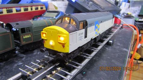 Hornby Class 37 Railfreight With Tts Sound Decoder Cab Lights Crew Boxed Ebay