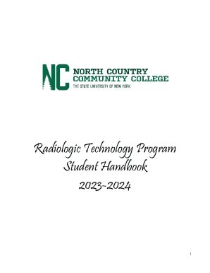 Fillable Online Radiologic Technology A A S Degree Program Nccc