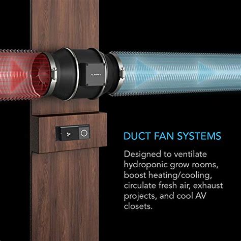 AC Infinity CLOUDLINE PRO S4 Quiet 4 Inline Duct Fan With Speed