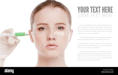 Cosmetic Botox Injection In Face Stock Photo Alamy