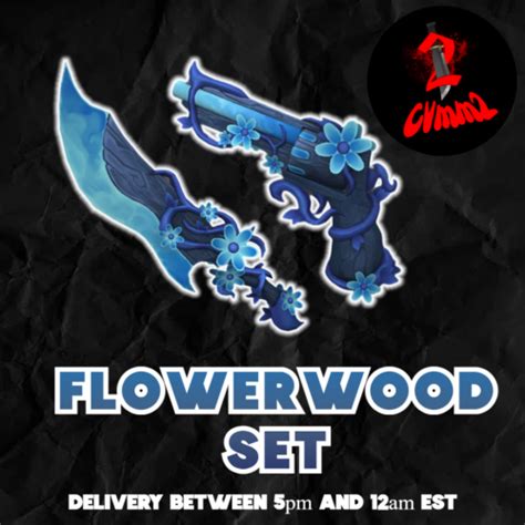 Roblox Mm2 Flowerwood Set Murder Mystery 2 Roblox Flowerwood Knife