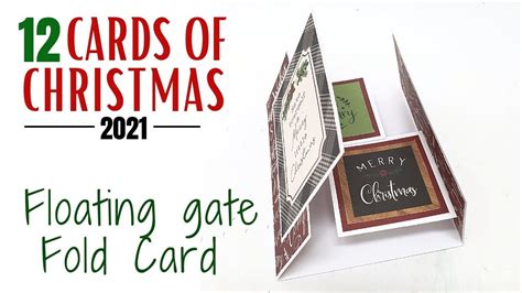 12 Cards Of Christmas Floating Gate Fold Card YouTube