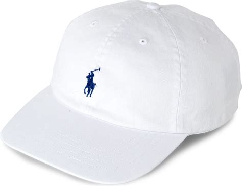 Ralph Lauren Signature Pony Baseball Cap In White For Men Lyst