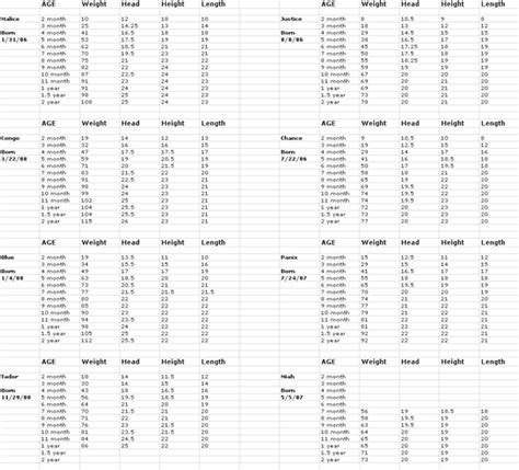 American Bulldog Weight Charts And Growth Chart Head Size