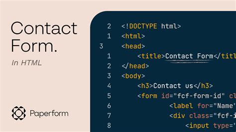 How to Create an HTML Contact Form