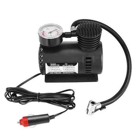 300psi 12v Mini Car Electric Air Pumps Air Compressor Portable Tire Inflator