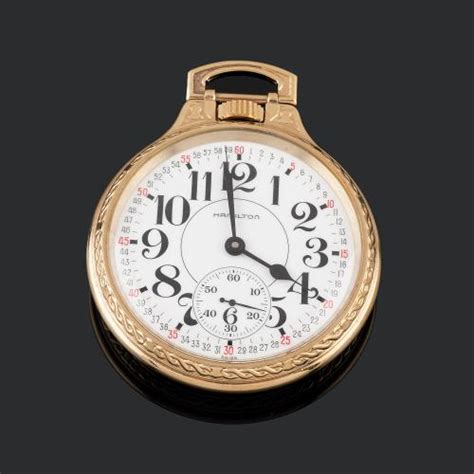 Hamilton Reloj De Bolsillo Ferroviario Lepine Hamilton Broadw