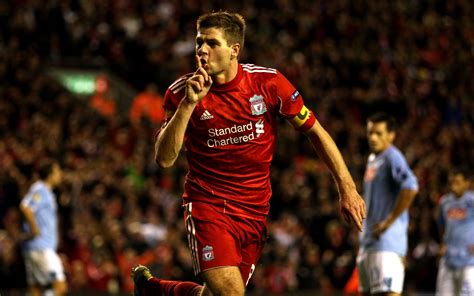 Steven Gerrard Liverpool MacBook Air Wallpaper Download | AllMacWallpaper