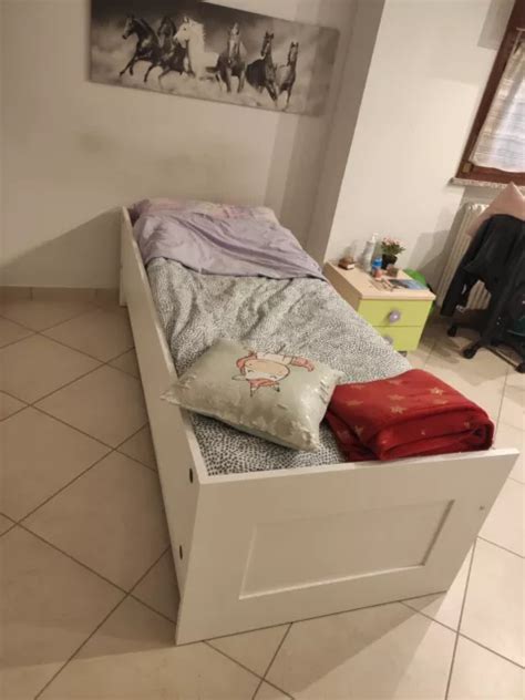 Struttura Letto Sdoppiabile Brimnes Ikea Divano 2 Cassetti Bianco