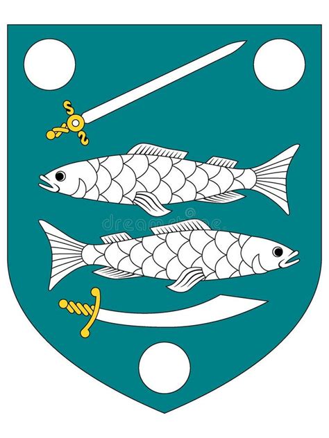 Coat of Arms of the Estonia City of Narva Stock Vector - Illustration ...