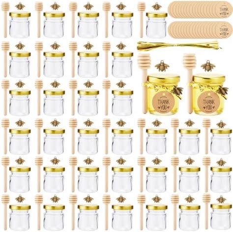 Mini Tarros De Miel Para Recuerditos 36Pcs YOMYM Mini Tarros De Vidrio