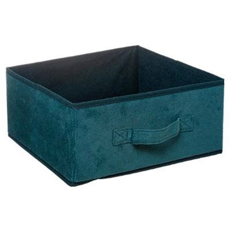 Bo Te De Rangement Velours Mix N Modul X Cm Bleu