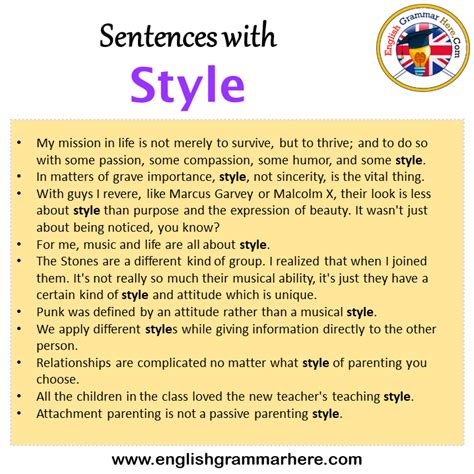 sentences  style style   sentence  english sentences