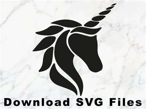 Unicorn Svg Unicorn Head Svg Unicorn Clip Art Unicorn Face Etsy