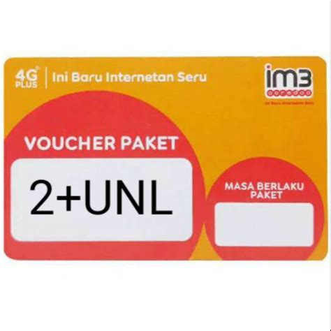 Jual Voucher Im Gb Unlimited New Gb Shopee Indonesia