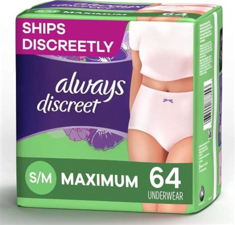 Always Discreet Incontinence Underwear Maximum Absorb Sm 64 Count Sm 64 Count Kroger