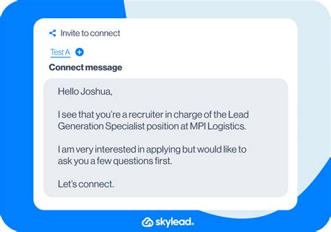 25 Linkedin Connection Messages [up To 78 Acceptance Rate] Skylead