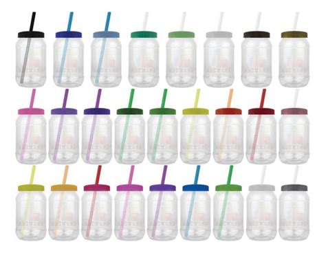 Mason Jar bules dulceros 500ml Popote 70 Pza Personalizadas Envío gratis