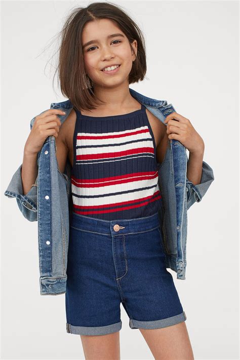 Denim Shorts High Waist