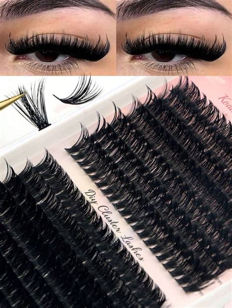 Fluffy Lash Clusters Thick Volume Lash Extension 12 16mm Cluster Eyelash Extensions Diy