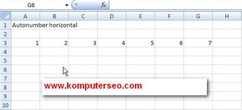 Membuat Penomoran Otomatis Di Ms Excel Forum Informasi Teknologi Aceh