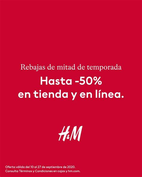 H M Rebajas De Mitad De Temporada Con Hasta De Descuento