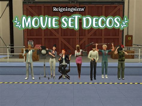 Movie Set Deco Sims Reigningsims Movie Sets Sims The Sims Packs