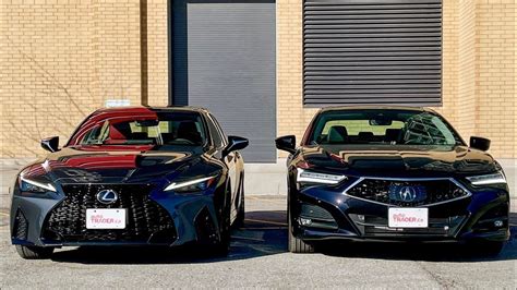 2023 Lexus IS 350 F Sport Vs 2023 Acura TLX A Spec Sport Driving