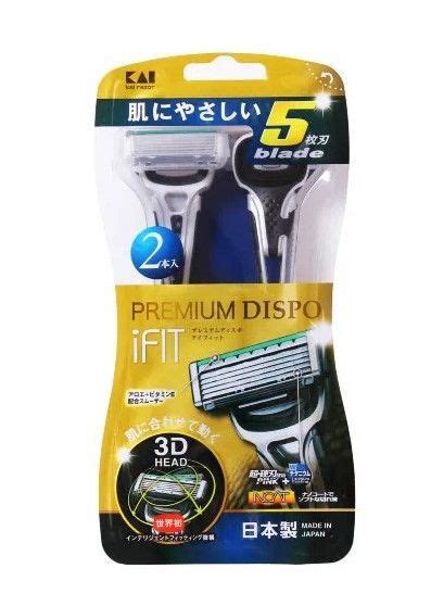 KAI Одноразовый мужской бритвенный станок "PREMIUM DISPO iFIT" с ...