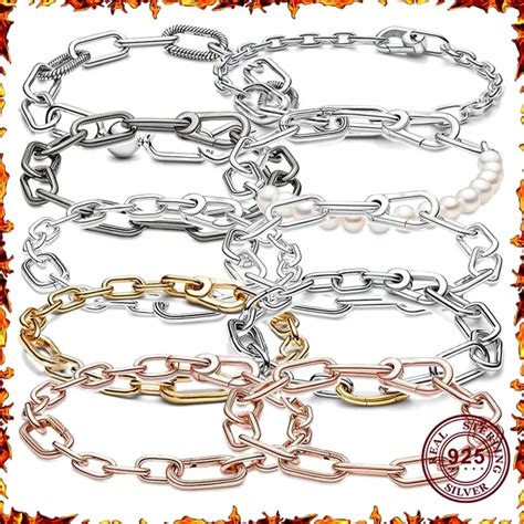 Pulsera De Plata De Ley Con Logotipo De Perla Para Mujer Brazalete