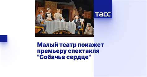 Малый театр покажет премьеру спектакля "Собачье сердце"
