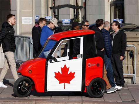 Stronach Demonstrates His New Micro Mobility Vehicle Driving