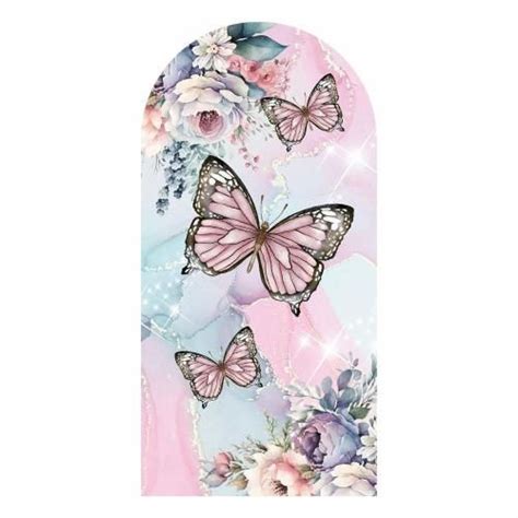 Painel Festa Decorativo Romano Borboleta D X Cm Prime Decor Fe