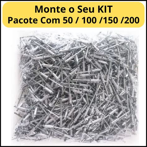 Pacote 100 Rebite Pop Repuxo Alumínio 312 3 2x12mm Shopee Brasil