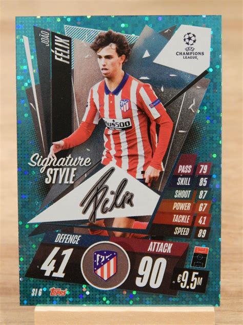 Topps Match Attax Extra Signature Style Joao Felix Si Mint