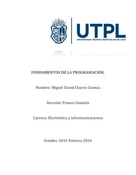 PDF Deber De Algoritmos Diagrama De Flujo Y Prueba De Escritorio