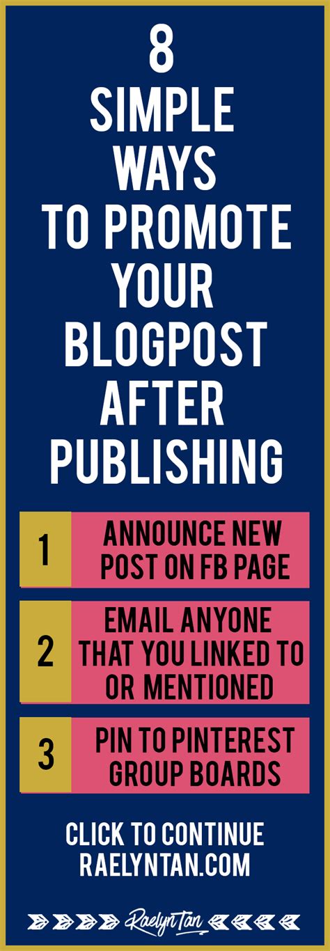 8 Simple Ways To Promote Your Blogposts After You Hit Publish Promote