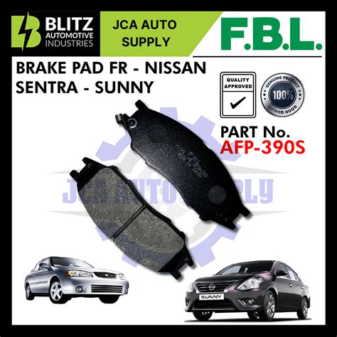 Fbl Front Disc Brake Pad Pcs Nissan Sentra N Cefiro Sunny