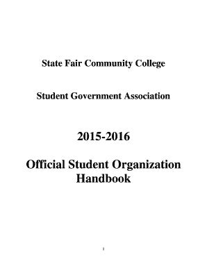 Fillable Online Sfccmo Official Student Organization Sfccmo Fax Email