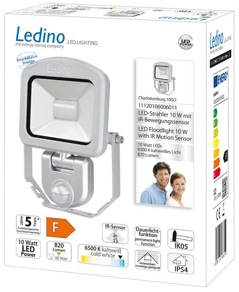 Ledino Led Strahler Mit Sensor Pir Fluter Charlottenburg Sci W