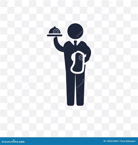 Waiter Transparent Icon Waiter Symbol Design From Professions C Stock