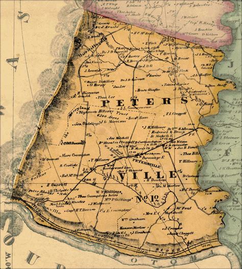 Frederick County District 12 Isaac Bond Map Of Frederick County 1858