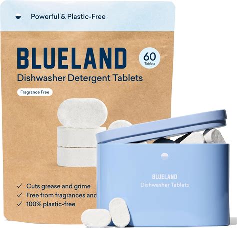 BLUELAND Dishwasher Detergent Tablet Starter Set Plastic Free Eco