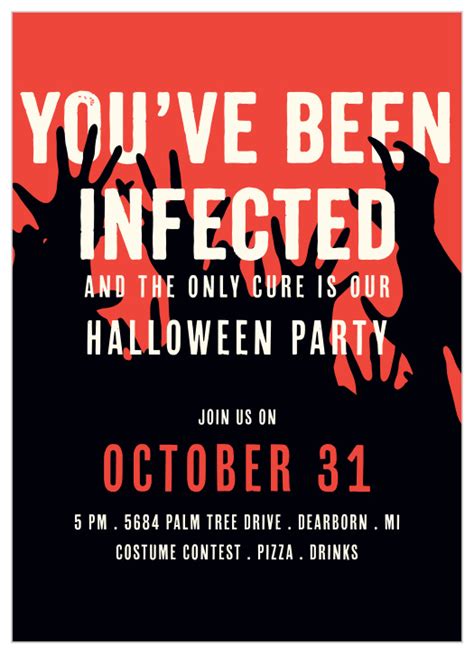 Halloween Party Invitations Customize Yours Instantly Online