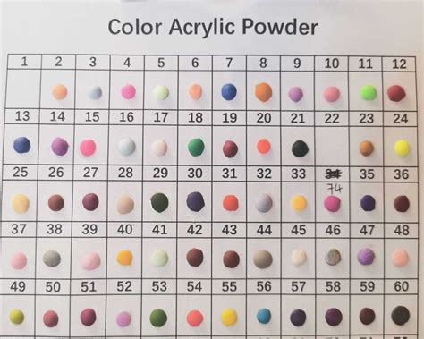 10g Color Acrylic Powder